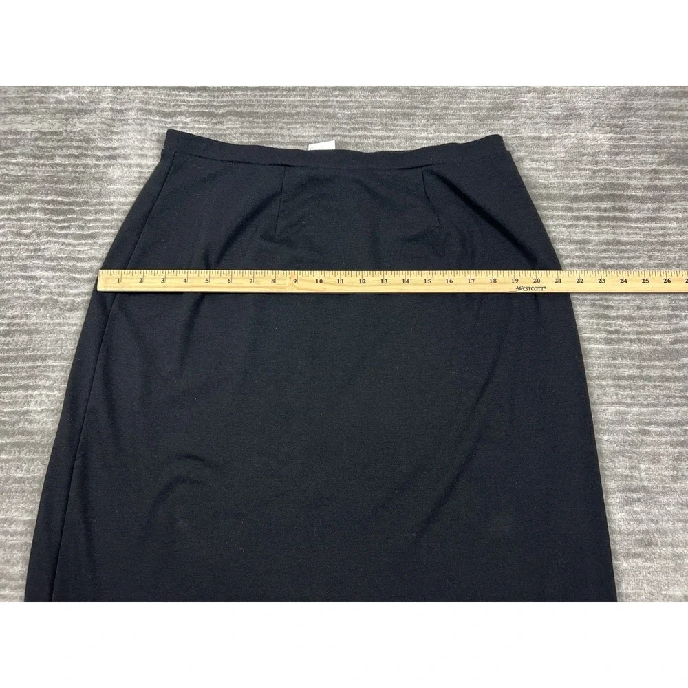 Emma James Liz Claiborne Skirt Womens XL Black Long Polyester‎ Blend Casual
